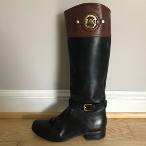 COPY - Michael Kors Two-Tone Leather Riding Boot